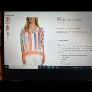 Dkny vneck top